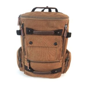 Mochila Rectangular Vintage Marrón