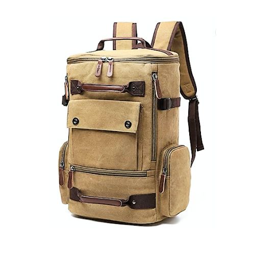 Mochila Rectangular Vintage Beige