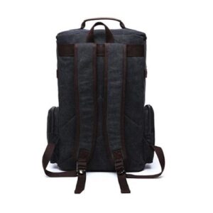 mochila negra lona pc tablet