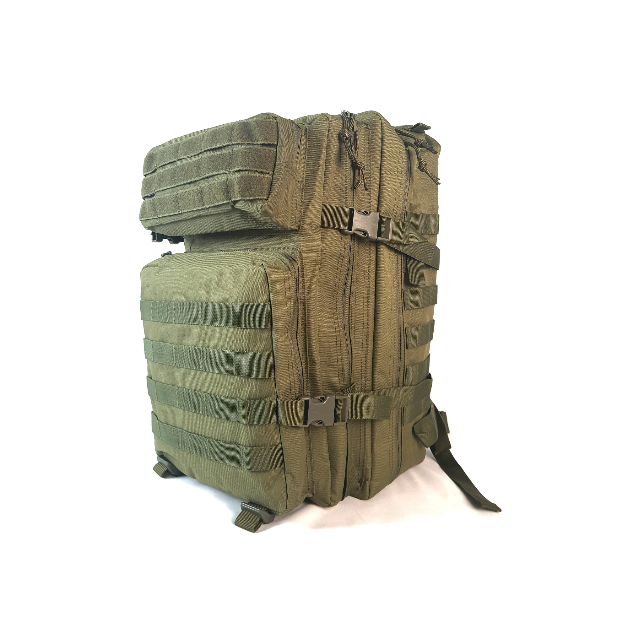 Mochila Táctica Militar verde olivo 45 litros, de acampada y senderismo, camping rutas y excurciones