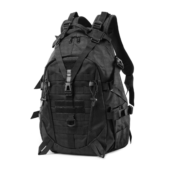 1 mochila negra 30 litros tactico militar