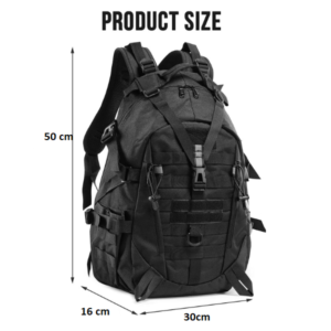 2 Mochila color negro tactica militar