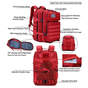 Mochila-tactica-roja-militar-45 litros-senderismo-acampada (6)