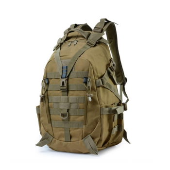 Mochila caqui tactica 35 litros, acampada y senderismo, acampamiento y viaje para llevar en cabina, aventura y excursiones